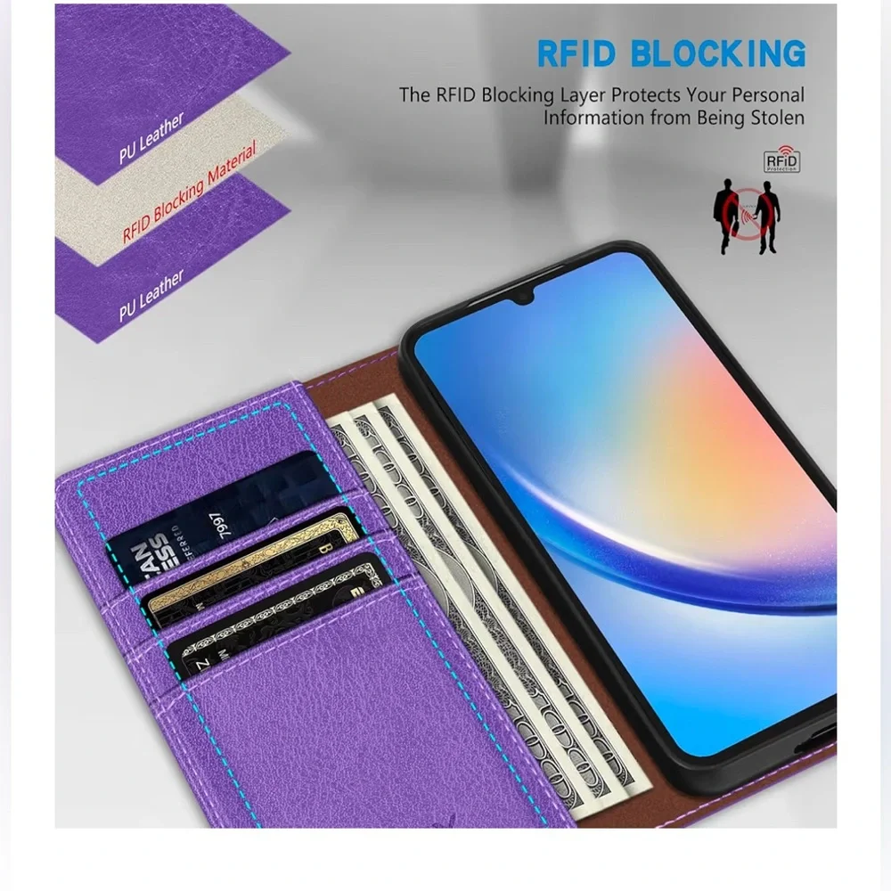Samsung Galaxy Wallet Case -Purple